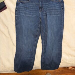 Seven7 Women's Dark Blue Straight Leg Jeans